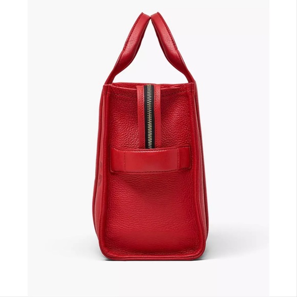 NWT Marc Jacobs The Leather Tote Bag | Medium | True Red - Picture 5 of 7